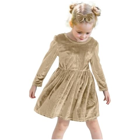 JiAmy Toddler Velvet Dress for Girls Cover