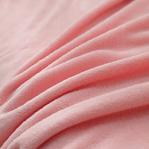 Qsteheml Flannel Baby Blankets For Boys Girls, Fluffy Warm Lightweight Receiving Blankets Unisex Newborn Toddlers' Fleece Baby Blanket For Crib Cot Stroller, Pink, 30X40 Inches #TOP1