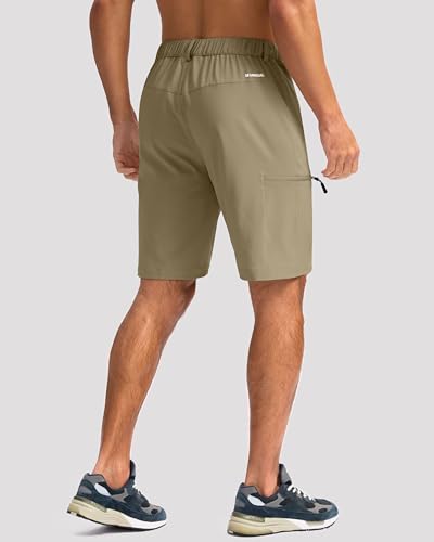 Image of G Gradual Men's Hiking Cargo Shorts 9 inch Quick Dry Lightweight with 4 Pockets