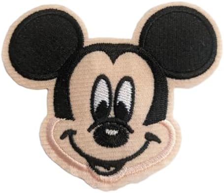 Cute Mouse Sew On or Iron On Embroidery Applique Patch, 3.5" x 3"