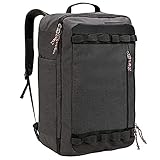 TRAILKICKER 48L Travel Backpack Flight Approved Carry On Backpack Weekender Bag for Men & Women Business Executive (48L Charcoal Grey)