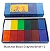 STOCKMAR Beeswax Block Crayons, Set of 12 Assorted Colors with a Scraper – Natural Beeswax Art & Drawing Wax Blocks, Break-Resistant, Smooth Color Application – Coloring Crayons in Sliding Carton