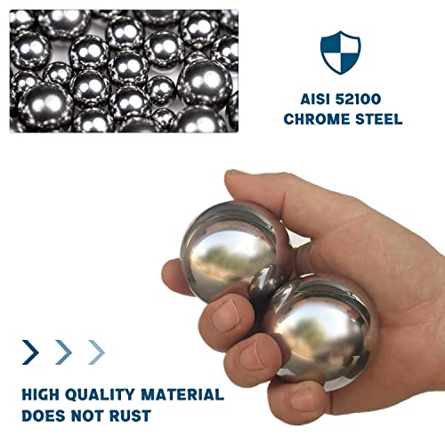Image of 2-1 /4 inch(57.15mm) Ball Bearing Solid Steel Bearing Balls Precision Balls - 2 Pieces