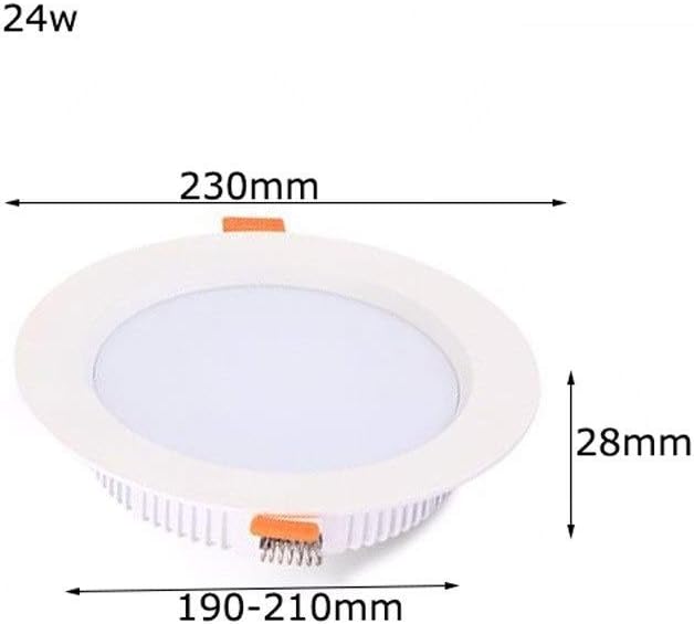 Recessed LED Recessed Ceiling Light Downlight Cool/Warm White Round Panel Lights Anti-Fog Highlight Ceiling Flat Spotlights Neutral Light for Bathroom Kitchen Hallway Stage Office 3000k/4000k/6