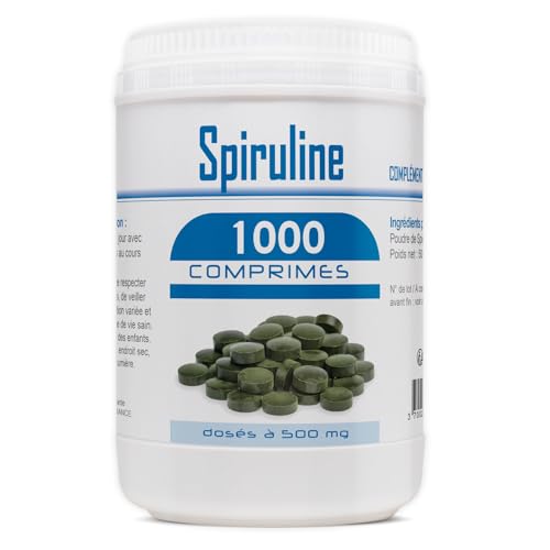 Spiruline 500mg - 1000 Comprimés