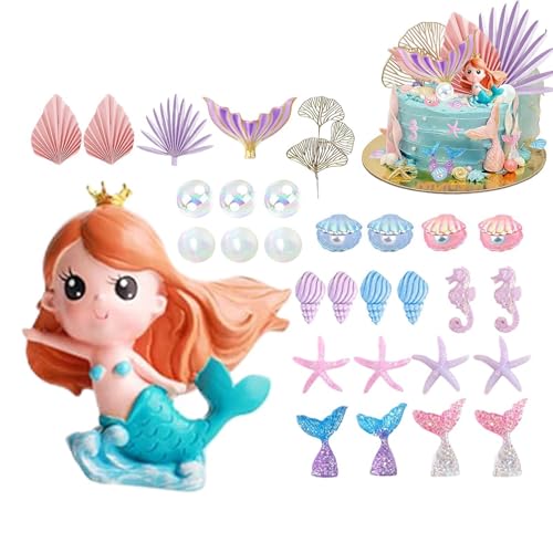 Decoración de tarta de estrellas marinas y burbujas que realza tus dulces infantiles