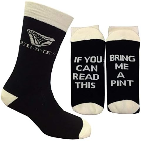 Guinness Official Merchandise Men's G9307 Accessories, Sock, Black, One Size Cover