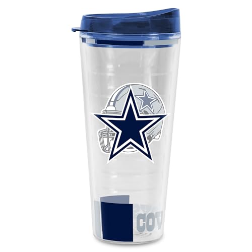 Image of Rico Industries NFL Football Double Wall Classic 16oz Or 20oz Tritan Tumbler W Lid