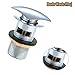BE-TOOL 1 Pcs Basin Waste Plug Pop-Up Universal Odor Resistant Sink Drain Replacement for Bathroom Kitchen Basin Sink and Bathtub (6 CM)