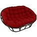TDHLW Double Coussin Papasan ExtéRieur ImperméAble, Papasan Coussin De Chaise, Coussin de Chaise Thicken Papasan pour Jardin de Patio extérieur intérieur,Rouge,165x115cm/65x45in