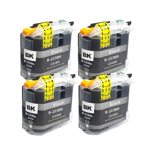 Cartouche LC223 noire lot de 4 pour éviter les pannes d'encre Brother MFC-J480DW