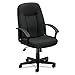 Basyx VL601VA19 VL601 Series Executive High-Back Swivel/Tilt Chair, Charcoal Fabric/Black Frame