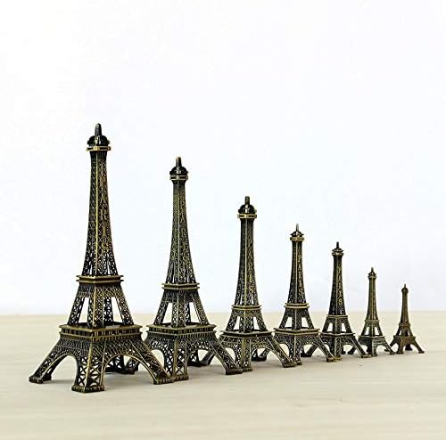 ZAMTAC 10cm-60cm Vintage Decor Metal Craft Retro Antique Bronze Eiffel Tower Model Home Decoration Eiffel Tower - (Color: 60CM)