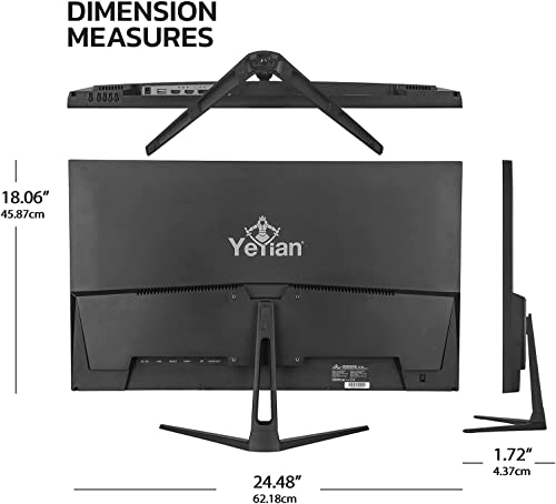 Yeyian Odraz 27 Inch Ips Panel Hdr 4K Uhd Slim Bezel Pc Gaming Monitor 3840X2160, 1 Billion Colors, 99% Srgb, 300Cd/M2, 1000:1, 60Hz 5Ms, 16:9, 178°, G-Sync, Freesync, Dp/Hdmi/Usb, Speakers, Vesa #TOP6