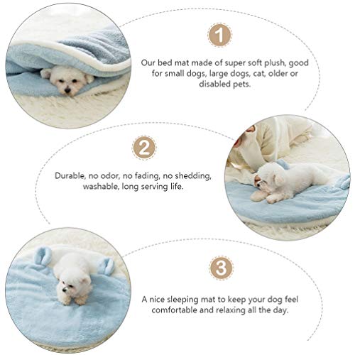 ULTECHNOVO Caixa de Pelúcia Almofada Almofada Respirável Cama para Cães Gatos Filhote de Cachorro Be