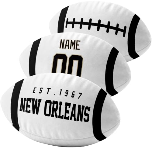 Image of ANTKING New Orleans Throw Pillow Custom Name Number for Men Boy Gifts | Personalized Gift for Youth for Birthday Christmas