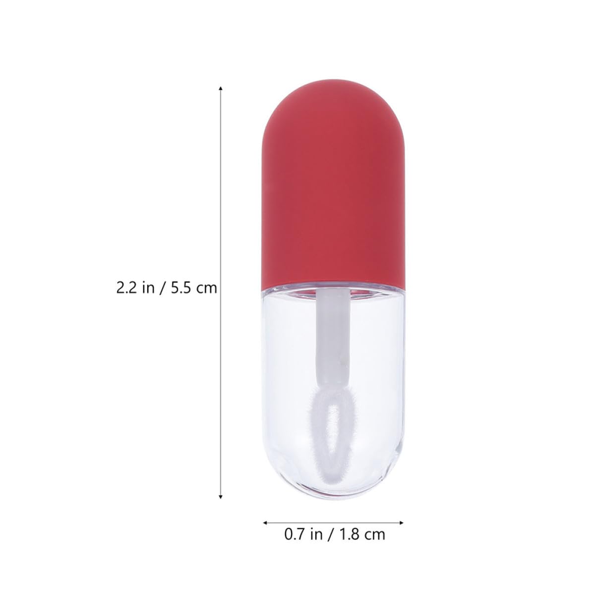 Tubos Rellenables de Brillo de Labios de 4,5ml de Plástico 20 que Aman la Belleza para Principiantes y Amigas Femeninas