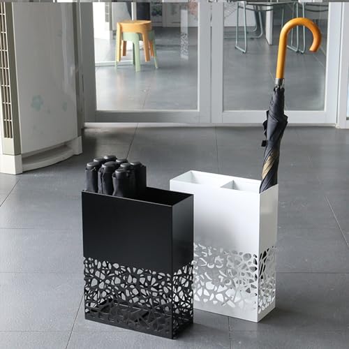 Support autoportant pour cannes en métal forgé, accessoire de rangement chic