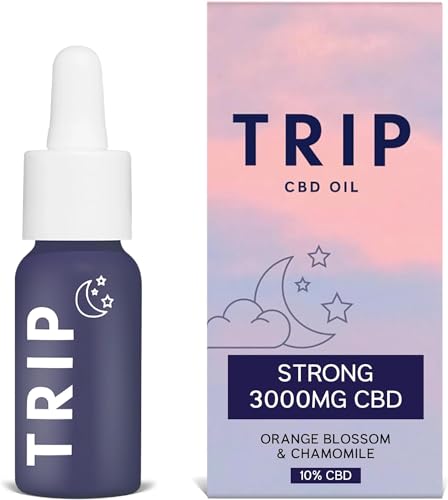 TRIP CBD Oil 3000mg (High Strength) Dream Drops Vegan 100% Natural Flavoured CBD Oil Blended with MCT Coconut Oil - 30ML