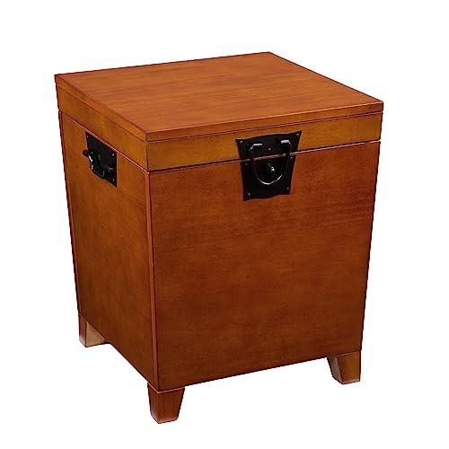 SEI Furniture End Table, 20.75” W x 21” D x 24” H, Brown
