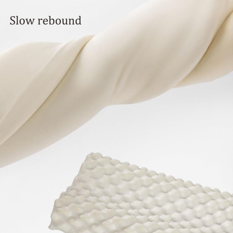 Soft Winter Pillow Made of Breathable Knitted Fabric with Neck Guard Mesh