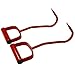 Myskuasin 11”Red Hay Hooks 47010500 - Heavy Duty Bale Mover Tool for Horses, Livestock Feeding, Durable Steel Rust-Resistant Design with Ergonomic Grip，4pack