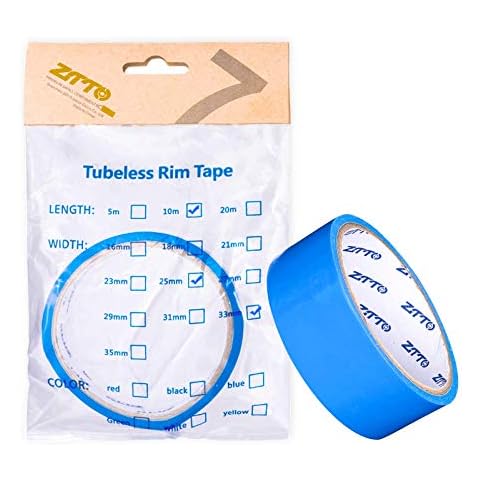 Bicycle Tire Tape, Bike Bicycle Tubeless Rim Tape 10 m x 25 mm, Rim Job - Super High Tensile Bicycle Rim Tape, Vacuum Inner Tube Sealing Tape Blue Bike Tire Tubeless Rim Strip Protection Cushion Band Cover