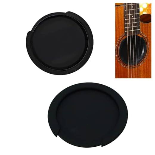 JFangZHZH Tapa para Agujero de Guitarra,2 Piezas Tapón para Guitarra acústica,Cubierta antirresonancia,Cubierta para Estudio de grabación,Protección para prácticas para Orificio de Sonido