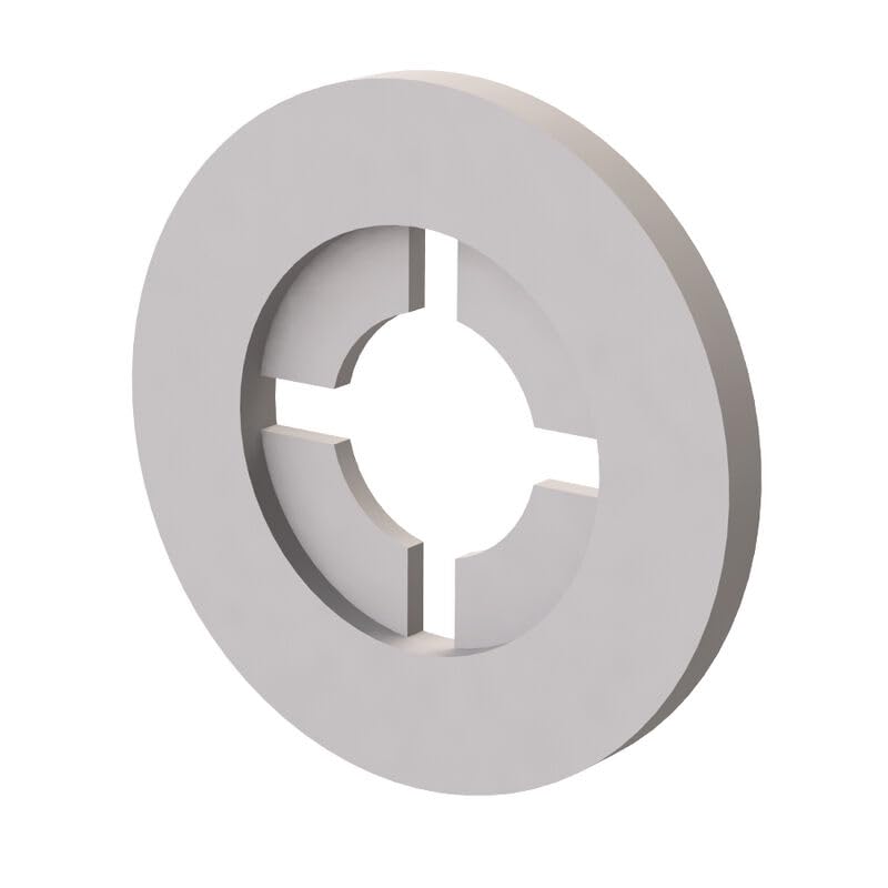Essentra, 16FWRT008032A, Natural Nylon Anti-Loss Washer Retaining Washer - 6 mm (0.235 in) - 9.9 mm (0.390 in) - Thickness 0.8 mm (0.032 in) - Compatible Screw Sizes 8 (1000 Item/s)