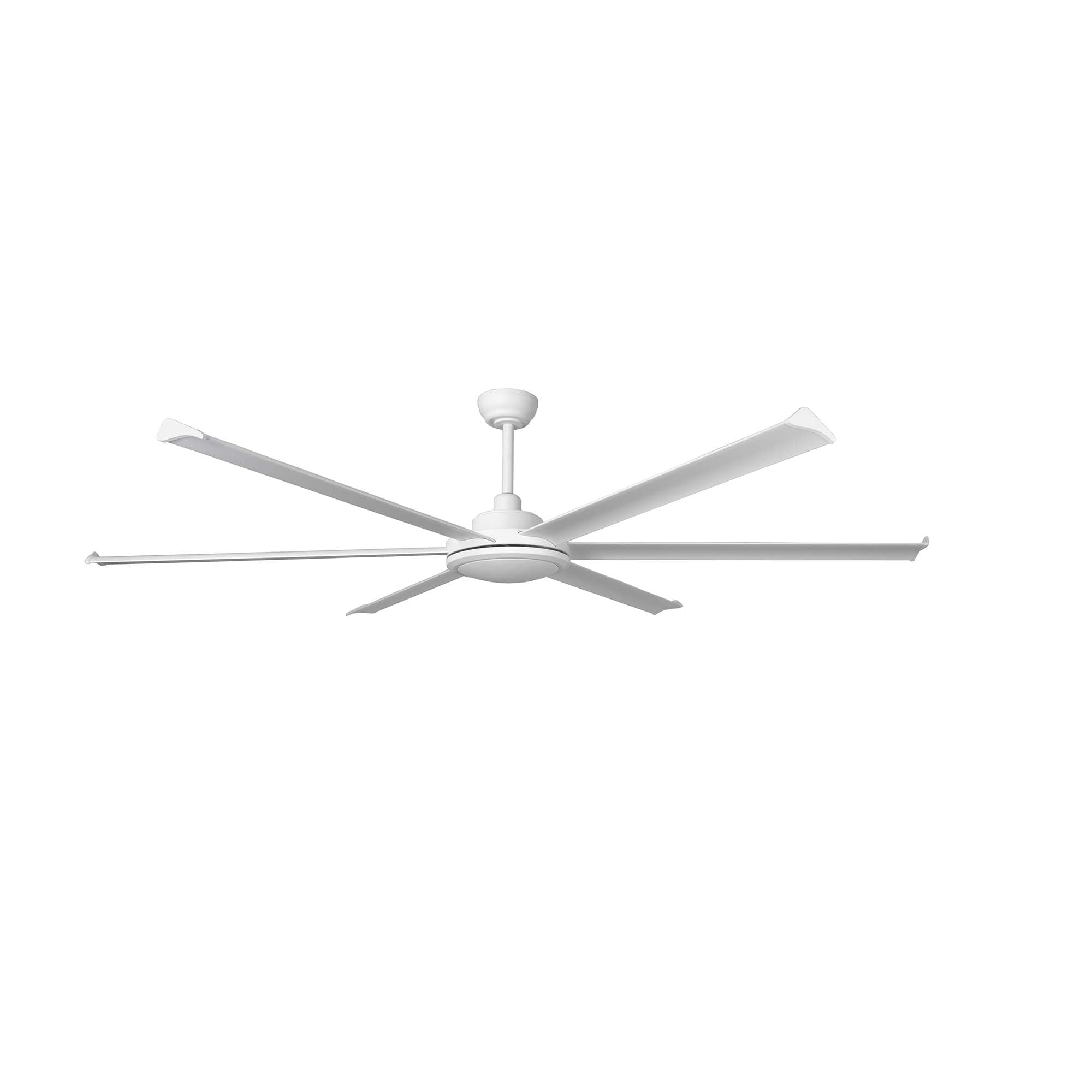 Ventilateur de plafond XL Faro Rotterdam blanc mat et ses 6 pales silencieuses