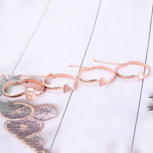 Image of BEKECH Grandma Granddaughter Gifts The Love Between A Grandmother and Granddaughter Is Forever Bracelet Matching Bracelet