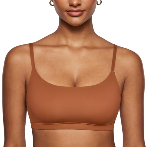 Image of INLYRIC Women's Inbarely Bralettes Cami Bras No Underwire Wireless Seamless Unlined Comfort Sports Bra