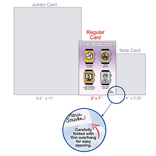 Nobleworks - Happy Mother's Day Card Funny (With Envelope) - Humor Greeting Notecard For Mom, Stepmom - Watch Notifications C3166Mdg #TOP3