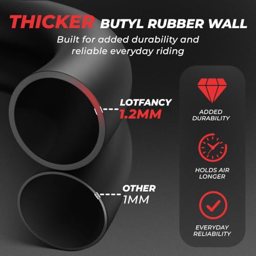 LotFancy 700x35-43c Schrader 2-Pack