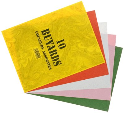 Coutal - Buvard 16X21 Multicolore 125G Poch 10