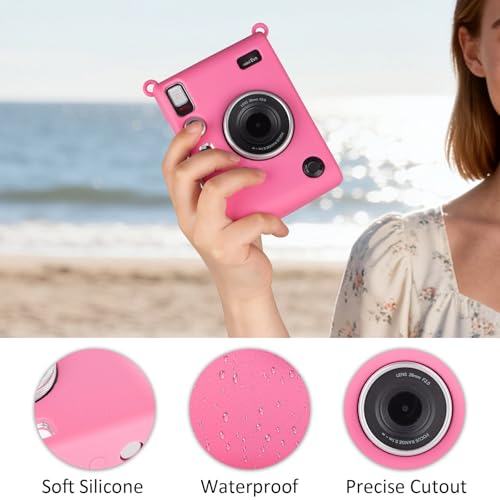 Funda de silicona para cámara Fuji Mini EVO, color rojo miniatura 4