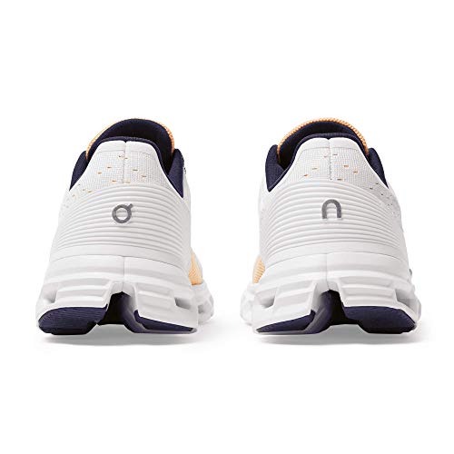 Image of ON Running Women's Cloudstratus Sneaker Shoe (White /Almond, Numeric 8)