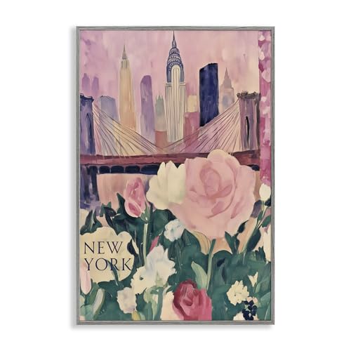 Impression giclée New York Spring Cityscape Stupell Industries cadre de qualité