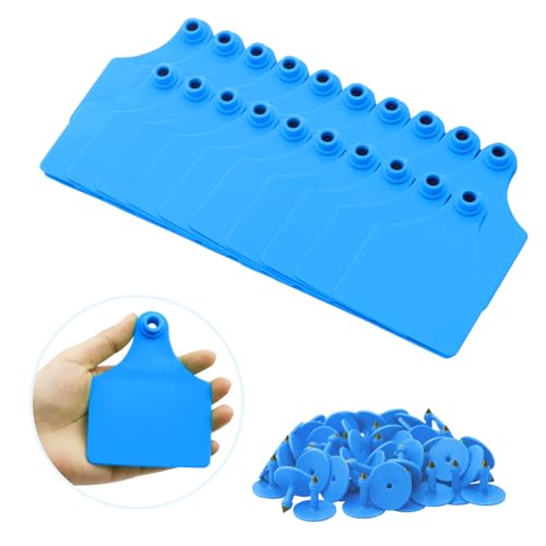 100pcs Blank Cattle Ear Tags TPU