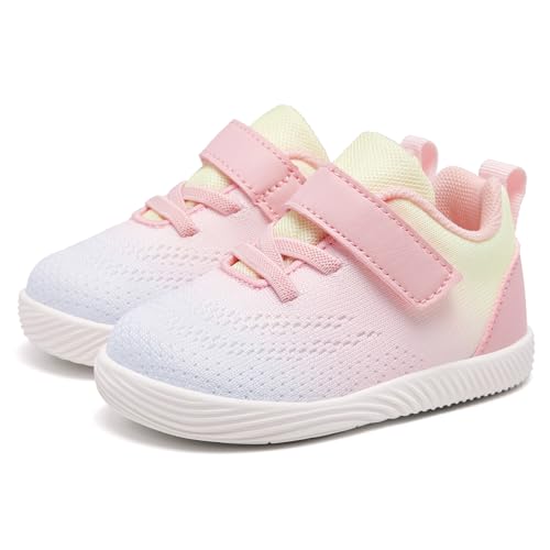 Image of MORENDL Toddler Sneakers Baby Boys & Girls Barefoot Shoes Lightweight Breathable Walking Running Tennis Athletic Sport Shoes