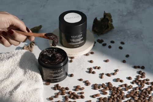 Image of Exfoliating Coffee Body Scrub for Soft-Smooth Skin & Tan-Dead cell Removal | For Women & Men|Natural AHAs|De-Tan Bathing Scrub With All Natural ingredients |No Sulphate |Removes Dirt&Dead Skin From Neck,Knees,Elbows&Arms|All Skin Types,For Men&Women120 grams