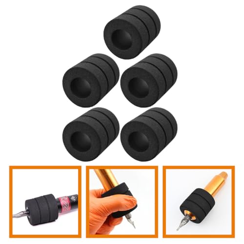 Funda protectora compacta KICHOUSE: agarre de esponja para tatuajes, 5 piezas 7