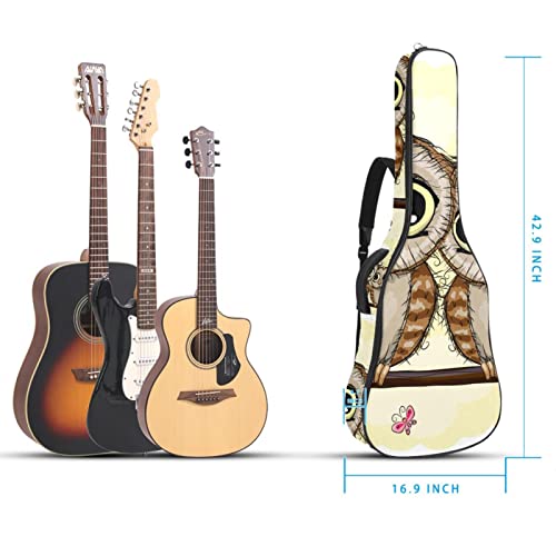 Housse en tissu Oxford imperméable pour guitare avec bandoulière réglable Motif chouettes - Les Beatles, Paul McCartney, John Lennon, RIngo Starr, George Harrison Housse en tissu Oxford imperméable pour guitare avec bandoulière réglable Motif chouettes – Image 6