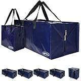 YUNSWAG Moving Bags Heavy Duty, Large Storage Bags Recycled Reusable Plastic...