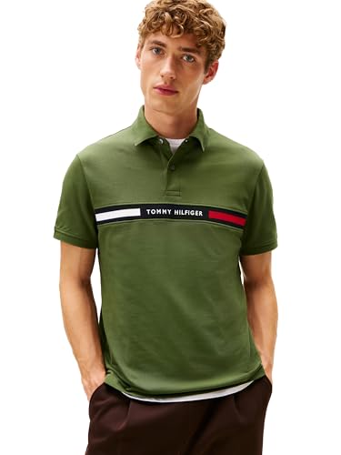 Image of Tommy Hilfiger Men's Short Sleeve Casual Polo Shirts in Regular Fit with Chest Logo Designs