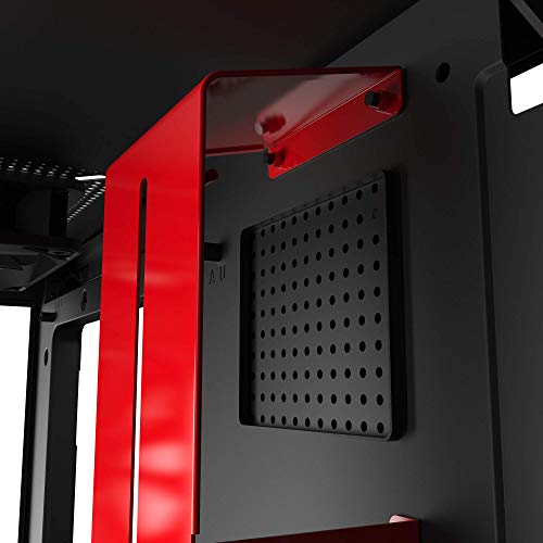 Image of NZXT H510i - Compact ATX PC Gaming Case - RGB LED & Smart Fan Control - Tempered Glass - Matte Black /Red