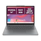 Lenovo Chromebook 14' Notebook IPS WUXGA (1920x1200), 128GB SSD, 8GB RAM, Wi-Fi6E, ChromeOS, Intel N150 - Laptop Leggero per Studio, Streaming e Uso Quotidiano - Caricatore non incluso