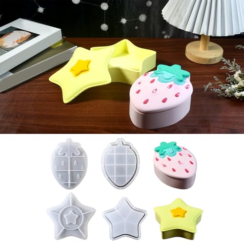 Boîte de rangement fraise en silicone pour organiser joliment votre bureau et salon - 3