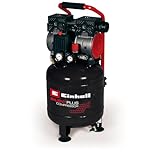 Einhell TE-AC 24 Compressore silenziato (220-240 V, 750 W, serbatoio aria verticale 24 l, max 8 bar, portata aria max 100 l/min., cilindri 2, autolubrificato -no olio, inc. 2 manometri, 57 dB(A))
