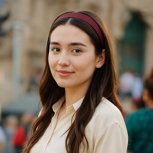 Image of ANNA CREATIONS 12 Pcs Plastic Headbands with Teeth Gloss Finish, 2.6cm Wide Hair Bands Durable, Lightweight Accessories for Women, Girls, Teens & Kids Hair Band